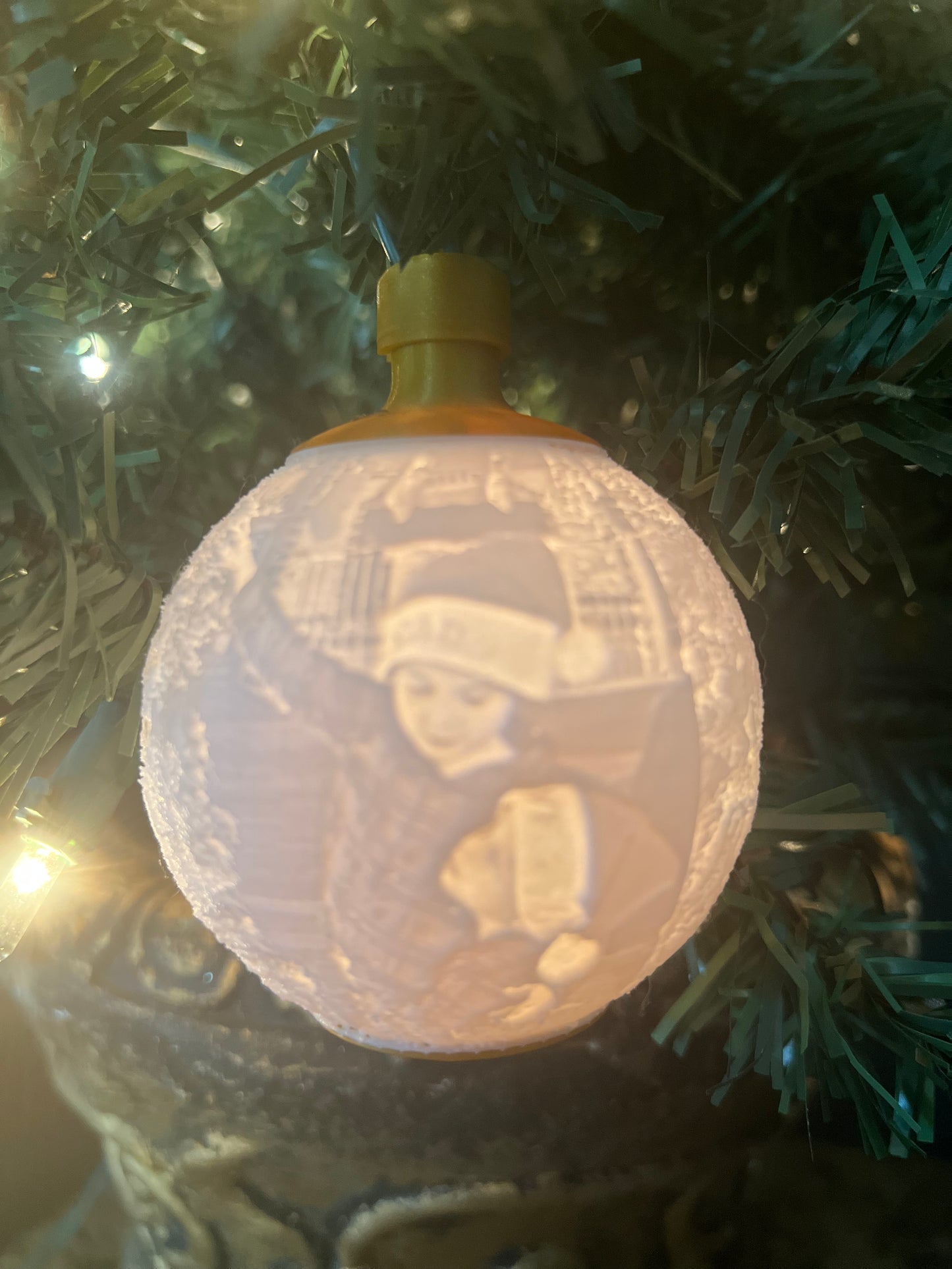Lighted Picture Christmas Ornament
