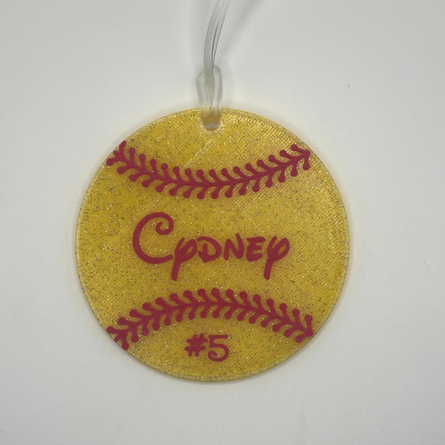Personalized Softball Tag
