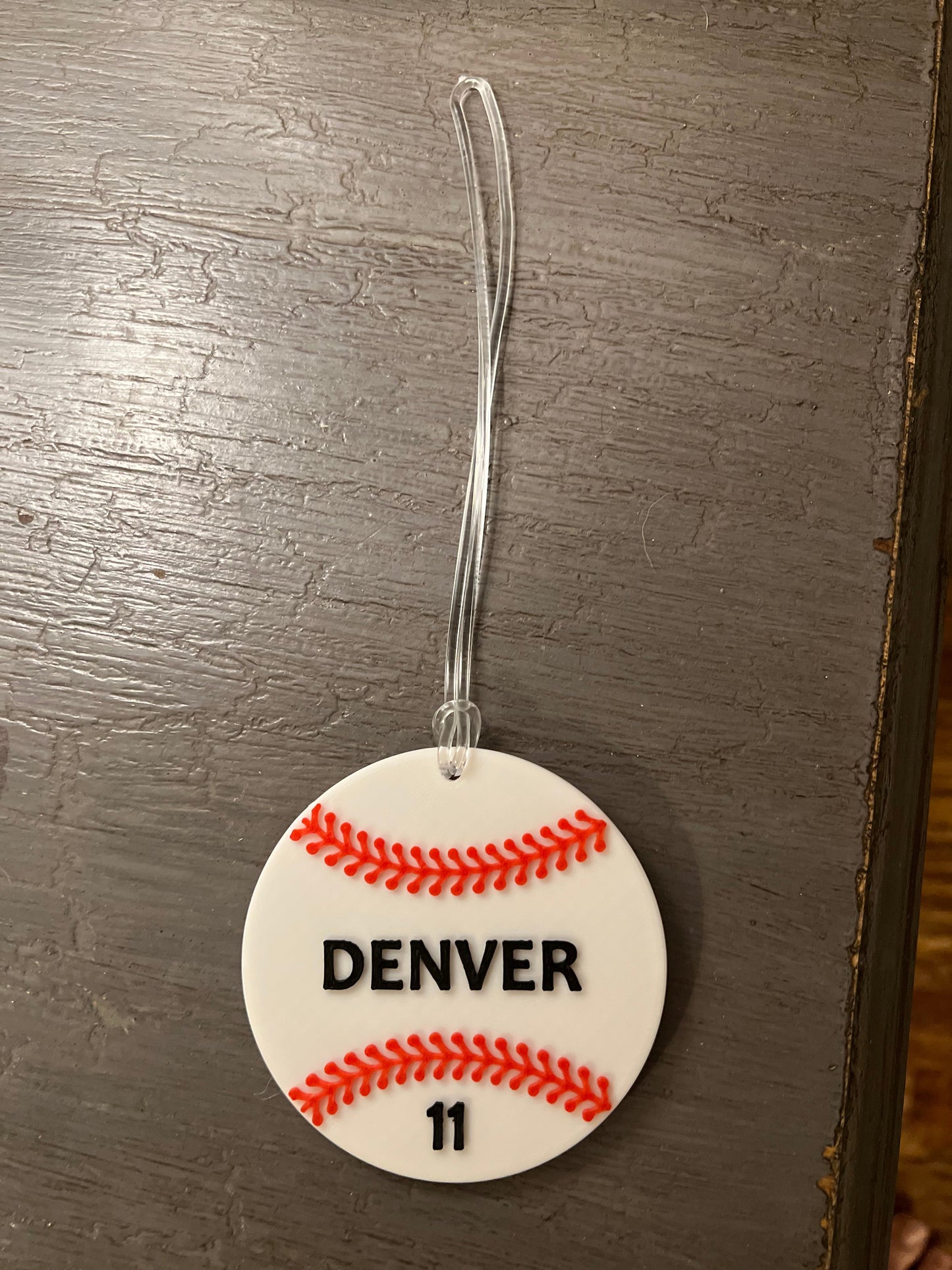 Personalized Softball Tag