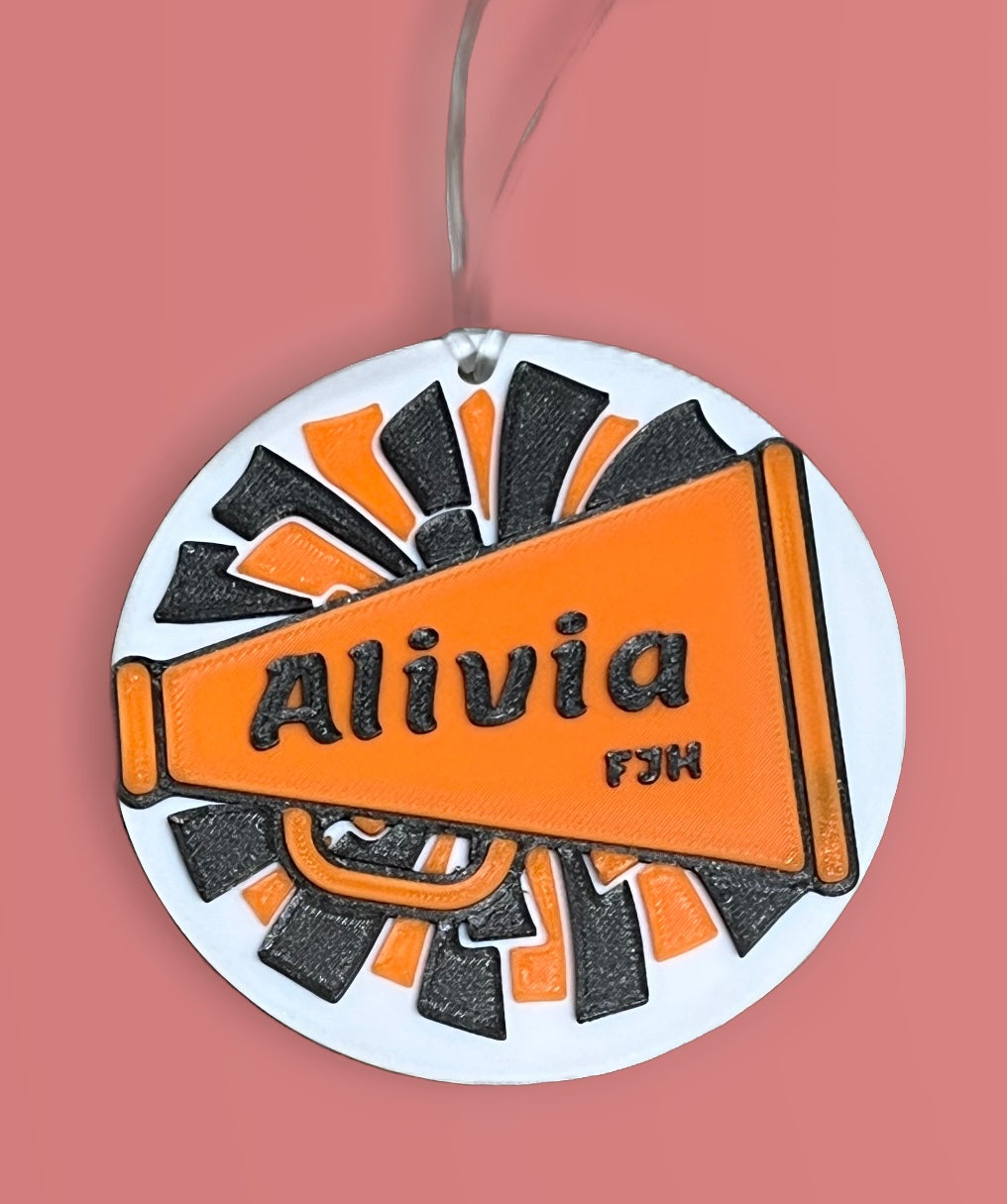 Personalized Cheer Tag