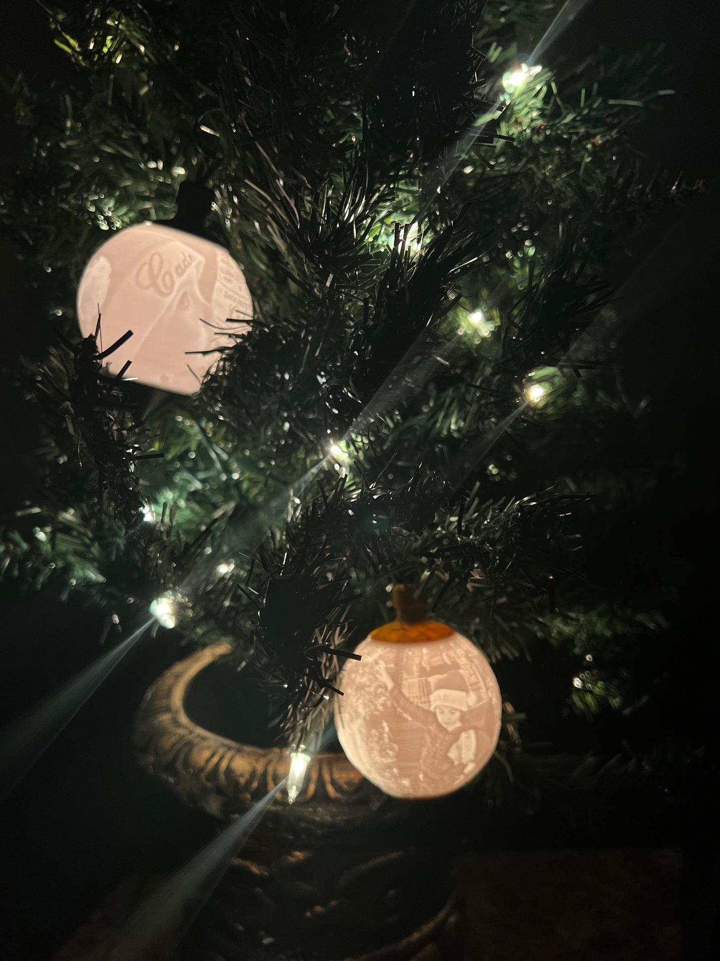 Lighted Picture Christmas Ornament