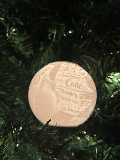 Lighted Picture Ornament