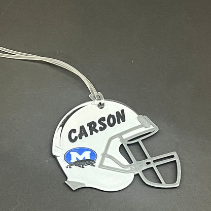 Personalized Football Helmet Tag