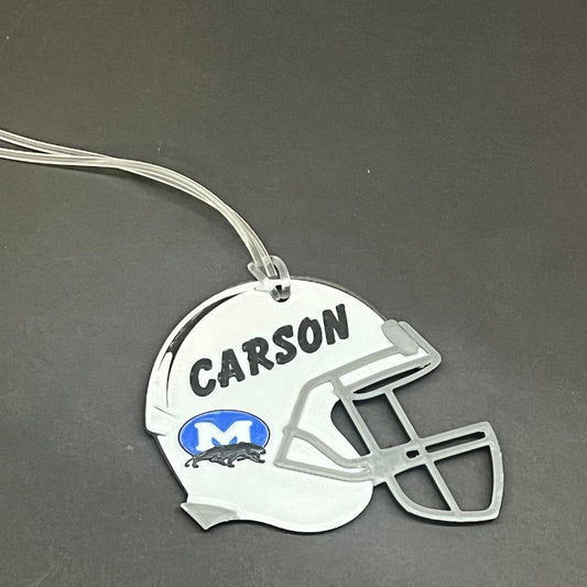Personalized Football Helmet Tag
