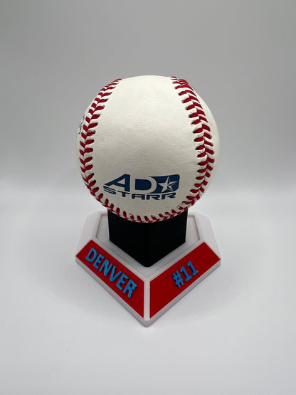 Home Plate Baseball Holder - Personalized