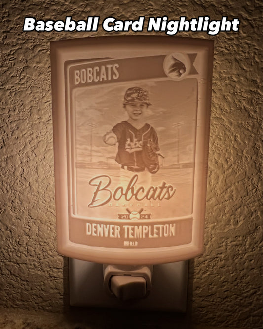 Custom Sports Card Nightlight