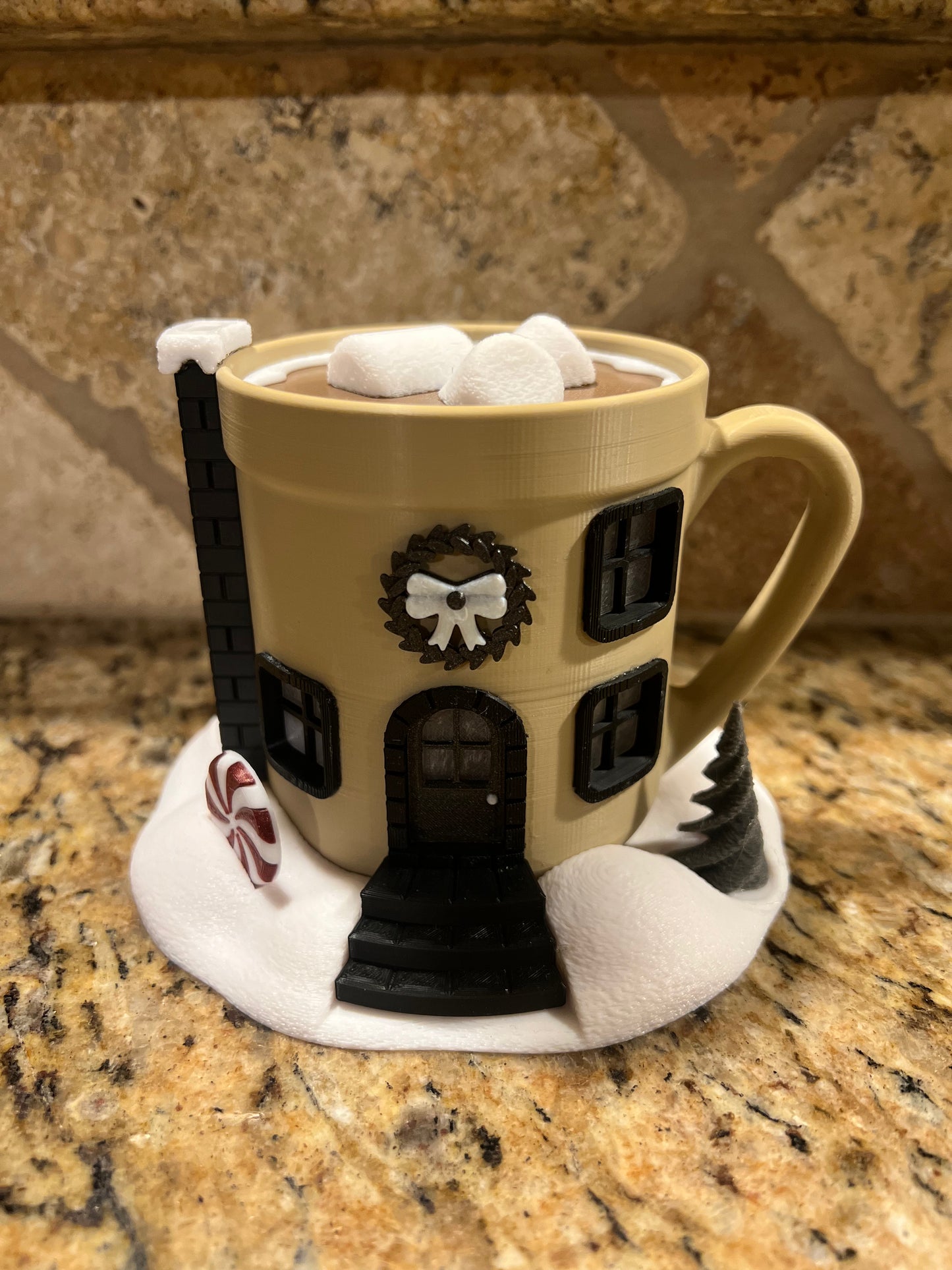 Lighted Christmas Hot Chocolate Cup