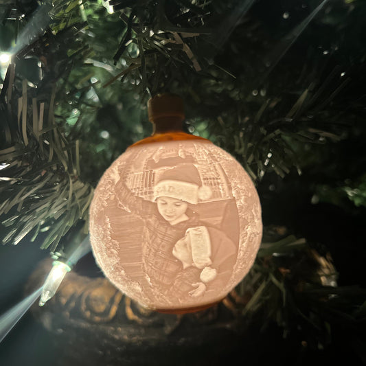 Lighted Picture Christmas Ornament