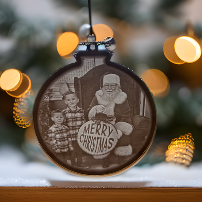Personalized Picture Christmas Ornament