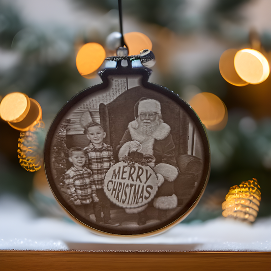 Personalized Picture Christmas Ornament