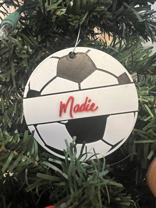 Soccer Ball Ornament- Personalized
