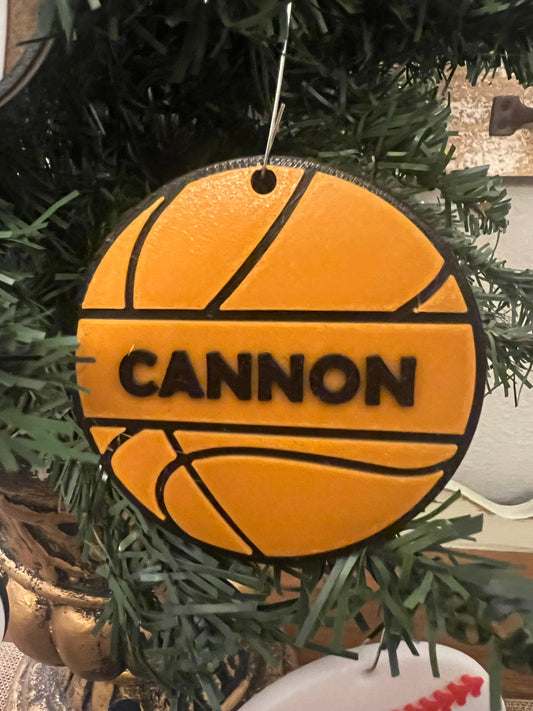 Basketball Ornament- Personalized