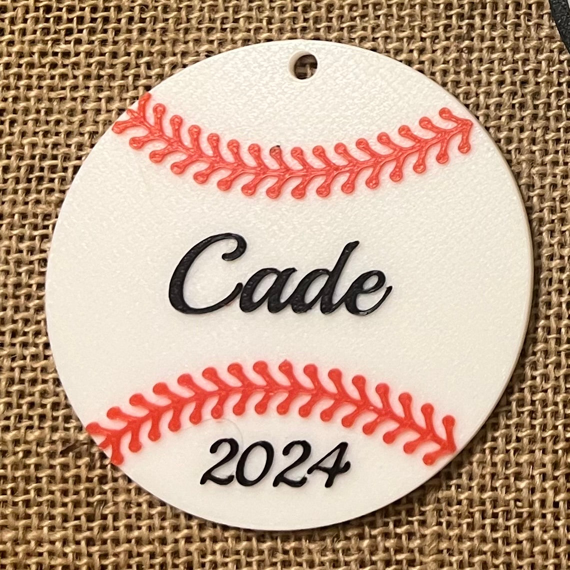 Baseball Ornament- Personalized