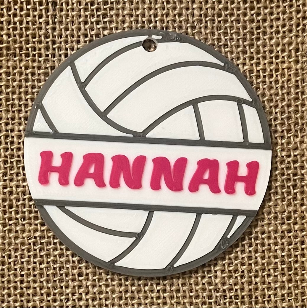 Volleyball Ornament- Personalized