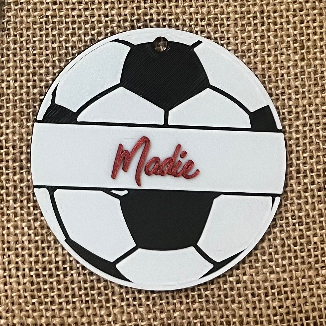 Soccer Ball Ornament- Personalized