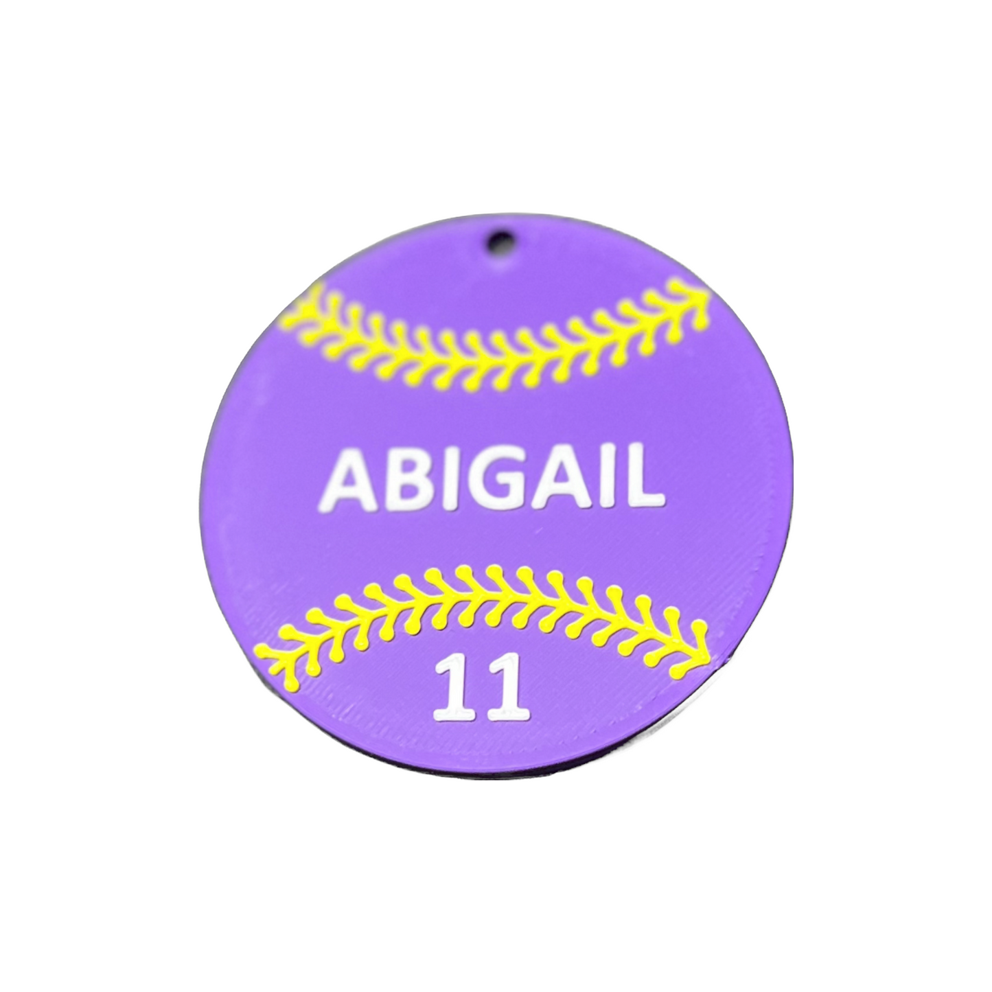 Softball Ornament- Personalized