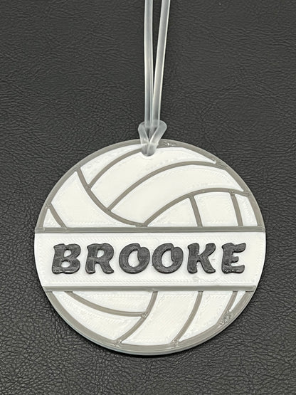 Personalized Volleyball Tag